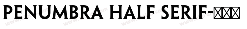 Penumbra Half Serif字体转换
